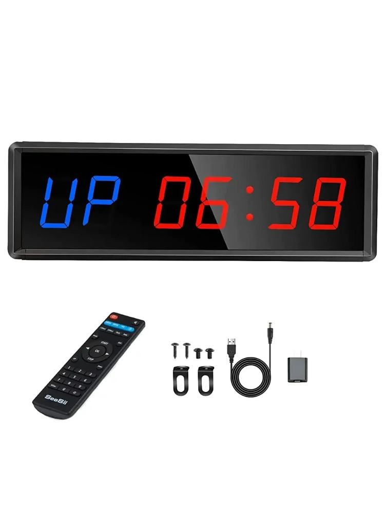 Crossfit No Equipment - Digital Countdown Clock Stopwatch With Remote