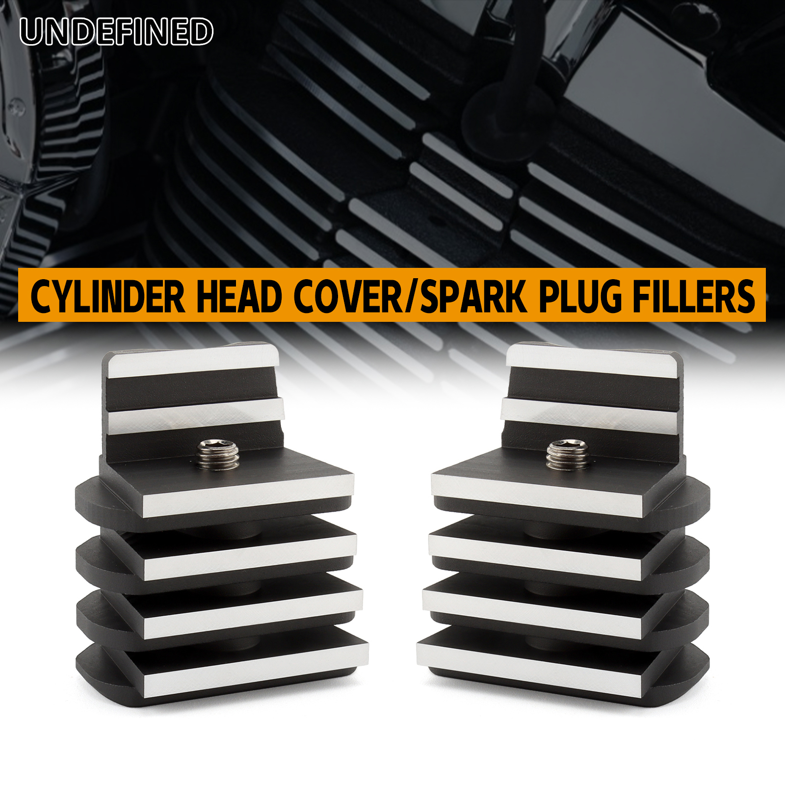 Crossfit Victory - Aluminum Motorcycle Spark Plug Fillers Finned