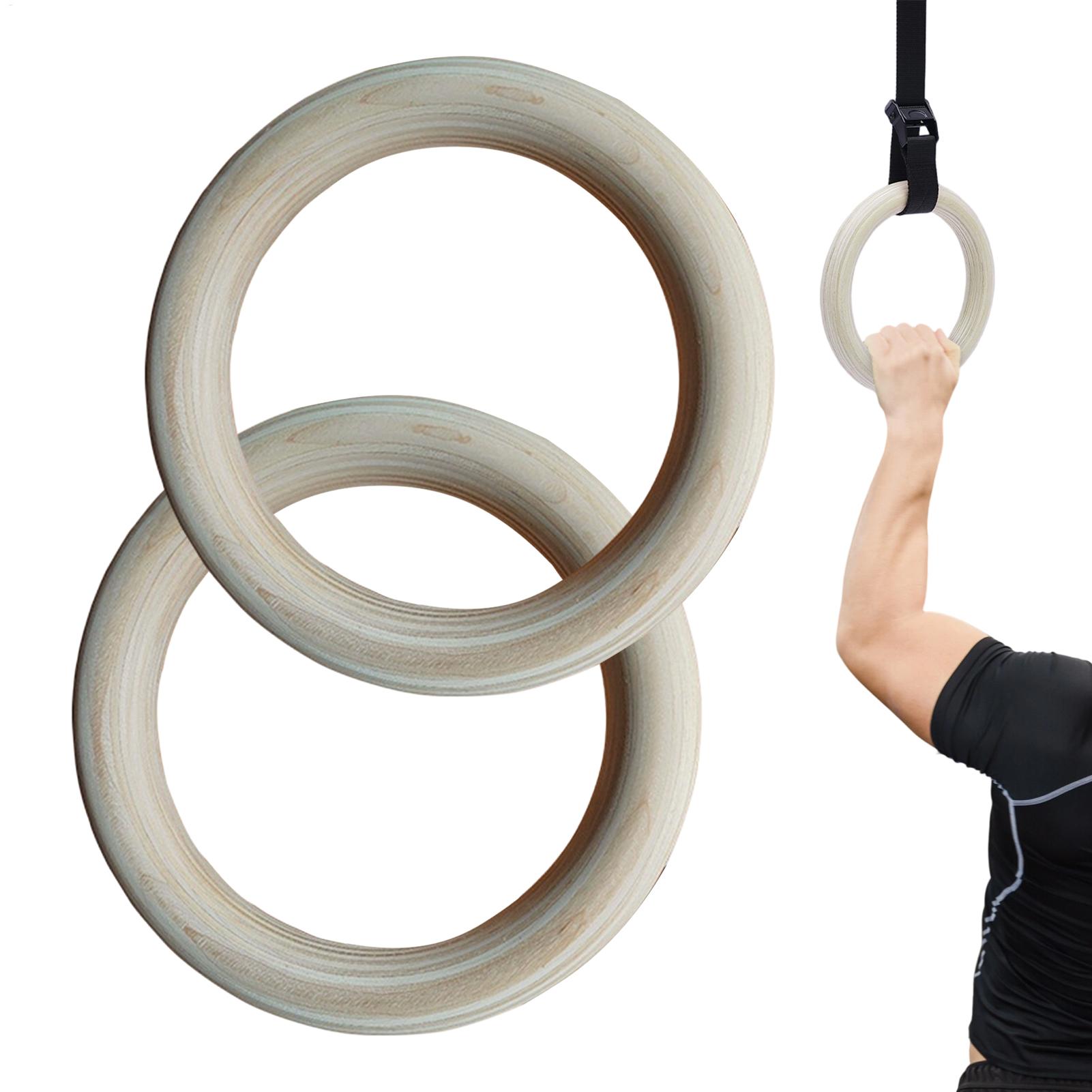 2Pcs/Pairs Wooden Portable Gym - Gymnastic Ring Wood recensione e prezzo