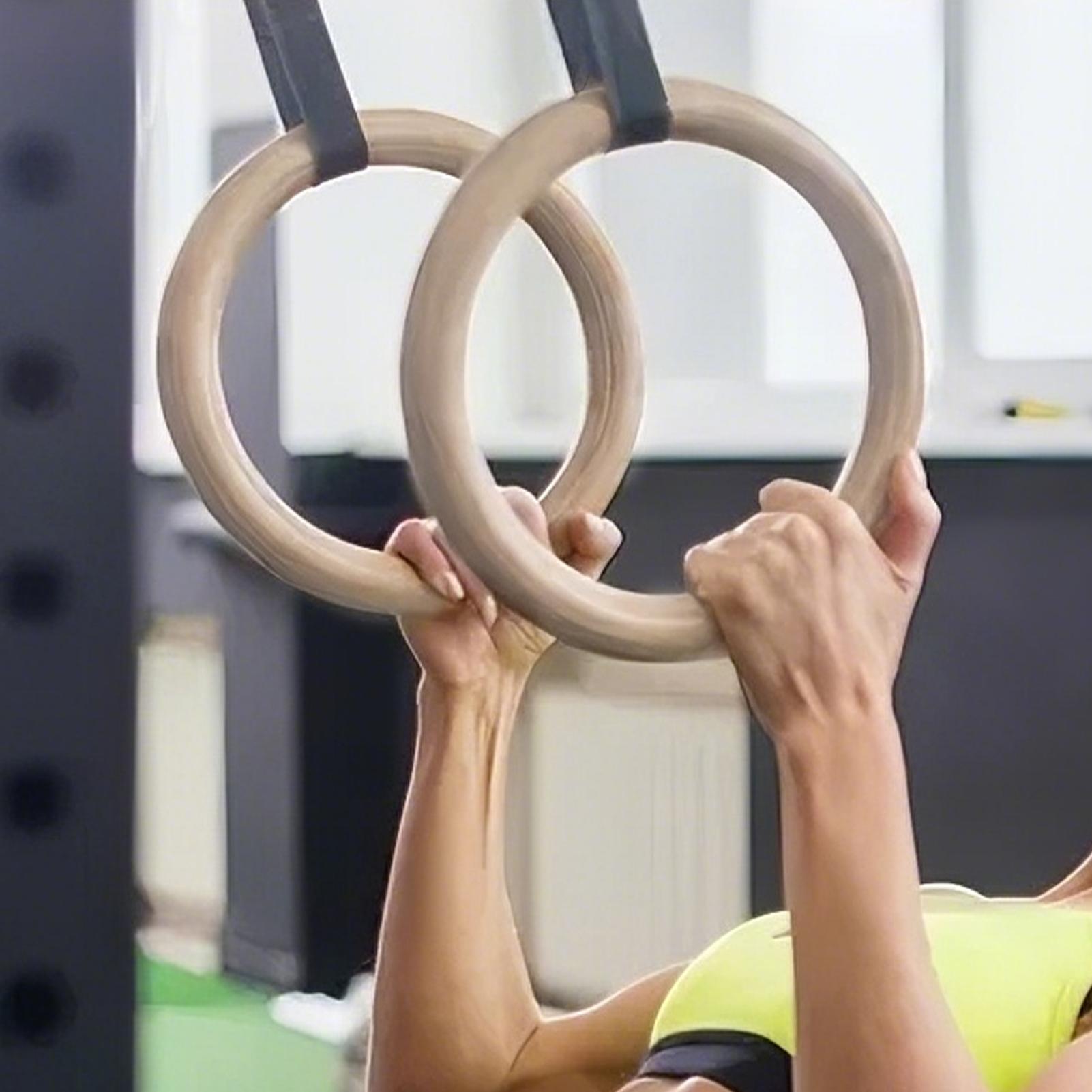 2Pcs/Pairs Wooden Portable Gym - Gymnastic Ring Wood recensione e prezzo