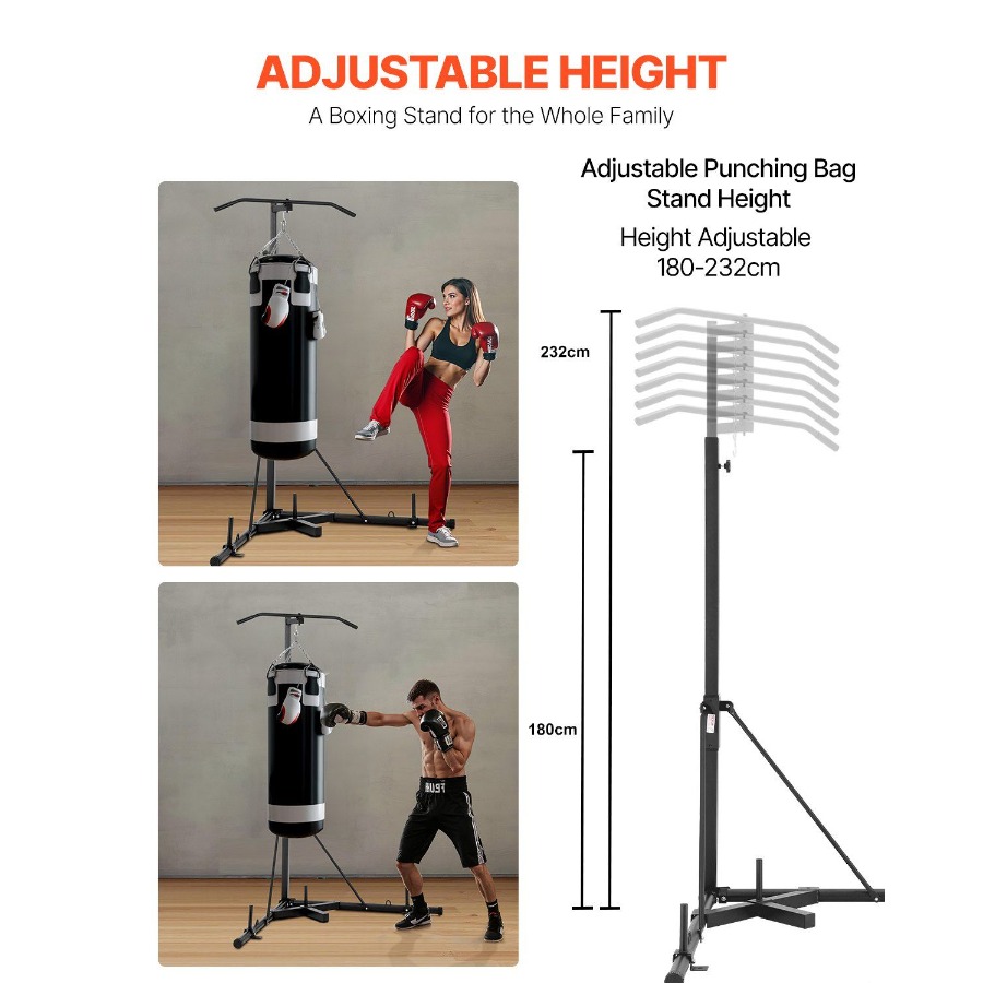 2 in 1 Punching Bag Stand Stee - Pull Up Bar Grip recensione e prezzo