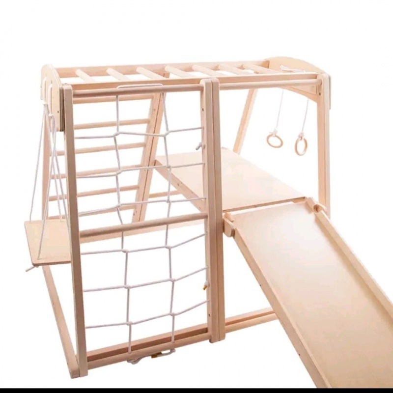 Indoor Playground Montessori B - Gymnastic Ring Wood recensione e prezzo