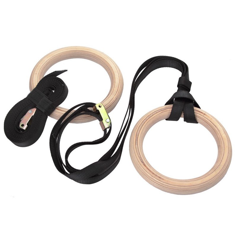 Fitness Gymnastic Rings with A - Gymnastic Ring Wood recensione e prezzo