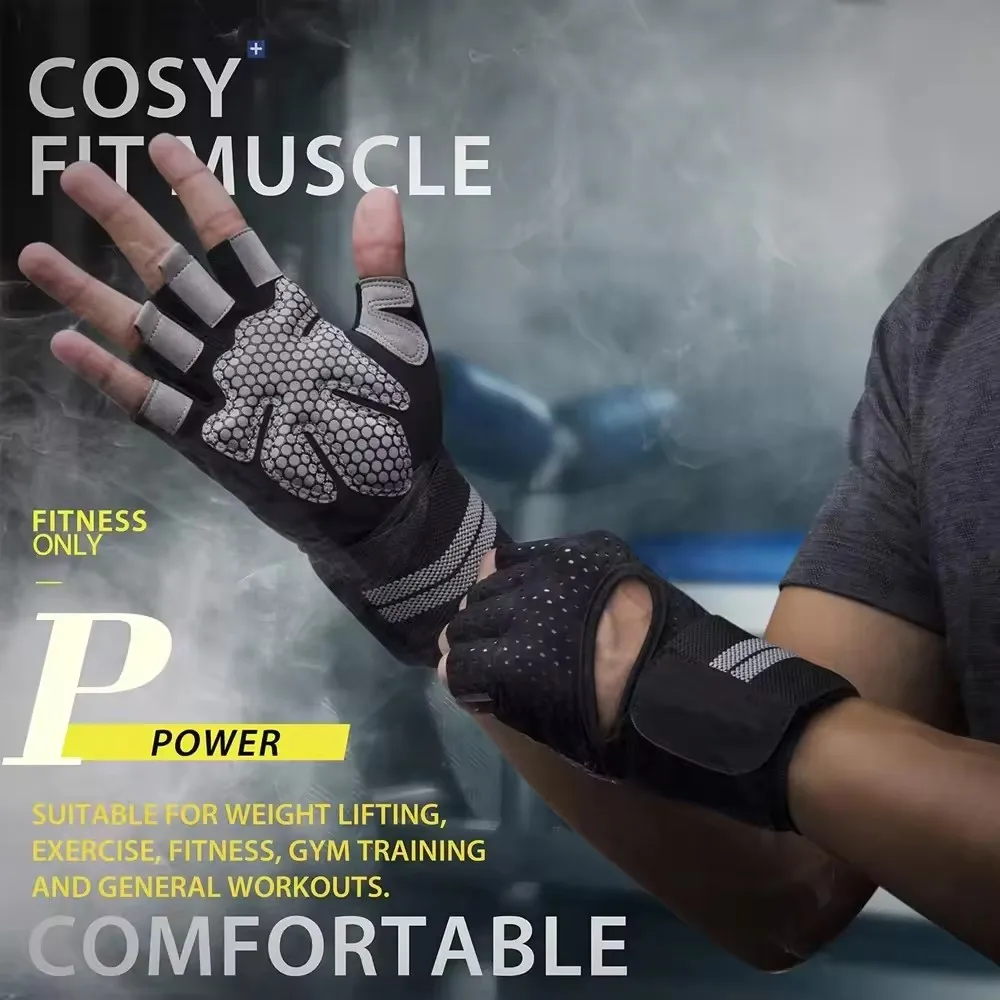 1Pair Half Finger Gym Fitness  - Crossfit Workout With Equipment recensione e prezzo