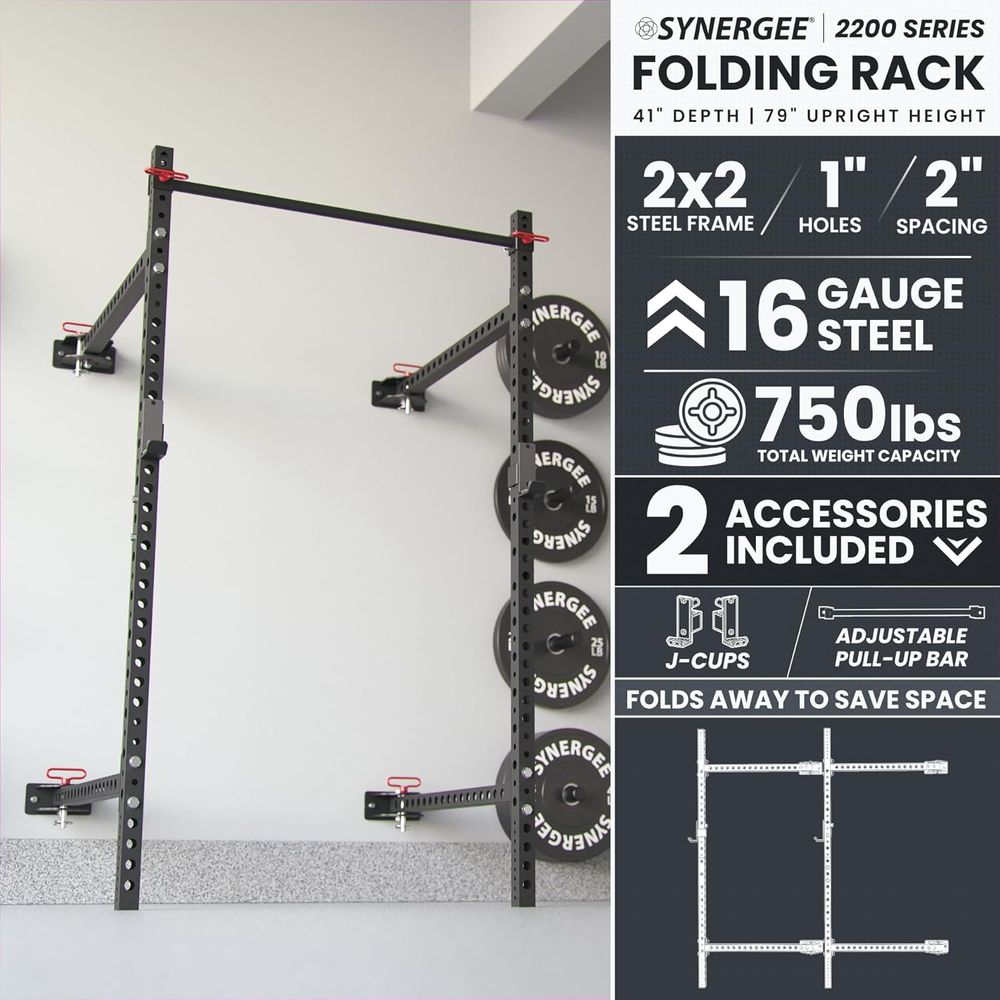 Adjustable Squat Rack with J-C - Pull Up Bar Grip recensione e prezzo