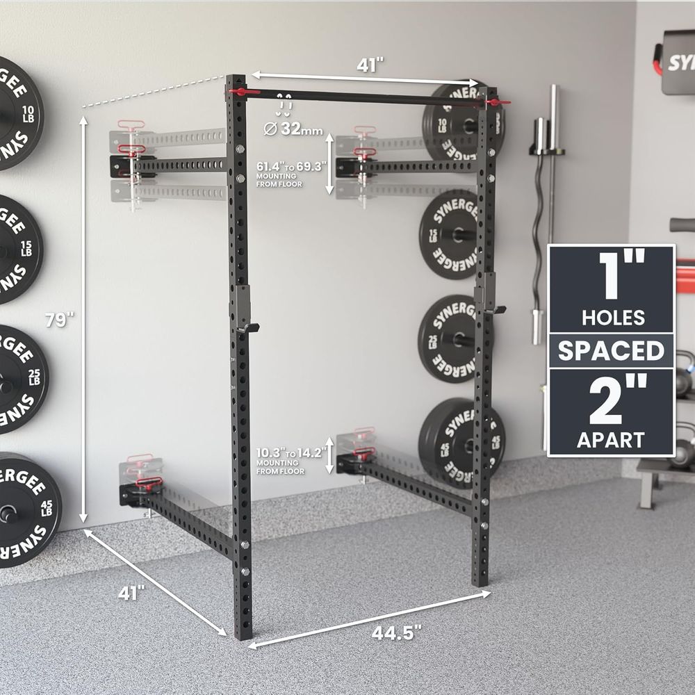 Adjustable Squat Rack with J-C - Pull Up Bar Grip recensione e prezzo