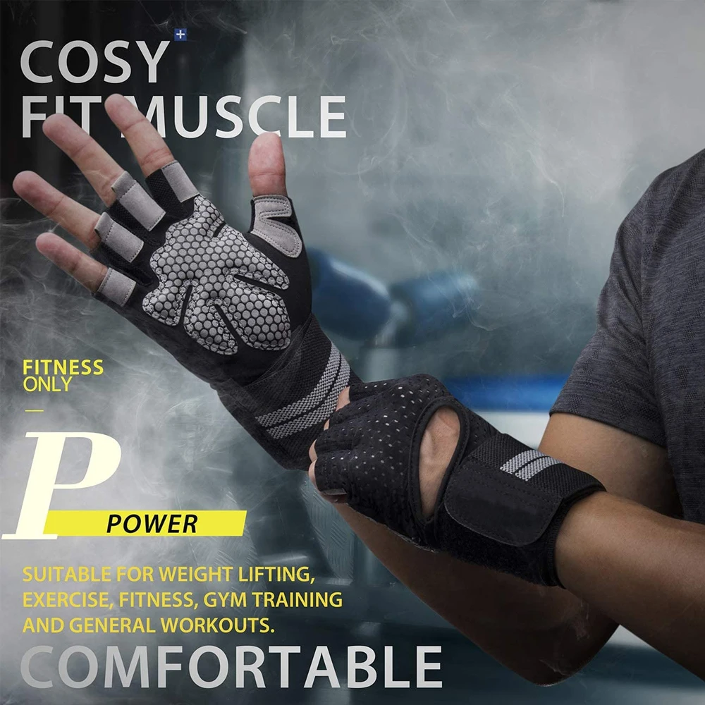 1Pair Half Finger Gym Fitness  - Crossfit Workout With Equipment recensione e prezzo