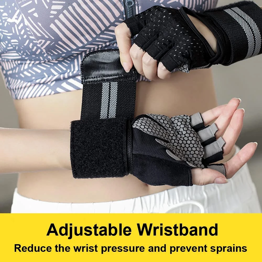 1Pair Half Finger Gym Fitness  - Crossfit Workout With Equipment recensione e prezzo