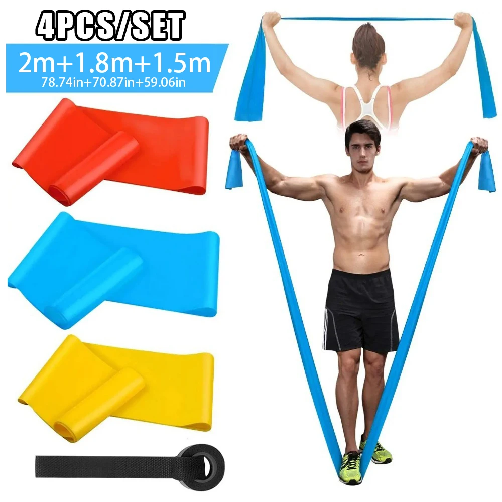 4Pcs/Set Elastic Fitness Bands - Crossfit Workout With Equipment recensione e prezzo